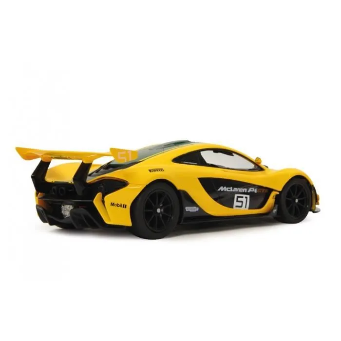 Voiture télécommandée - RASTAR - McLaren P1 GTR - Jaune - Intérieur détaillé - Echelle 1:14-1