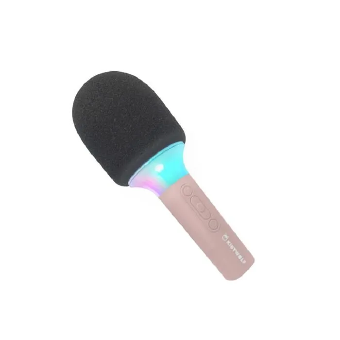 Micro karaoké - KIDYWOLF - KIDYMIC-PI - Rose - Bluetooth - LED multi-colore-1