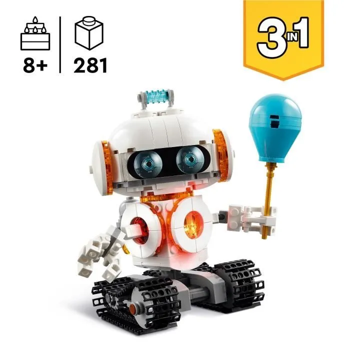 LEGO Creator 31164 3-en-1 Le robot de l’espace - Jeu de construction pour garçon dès 8 ans-1