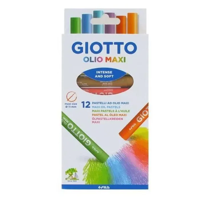 Crayons de cire - Giotto - Cera Maxi - 12 pièces - Mixte - A partir de 3 ans-0