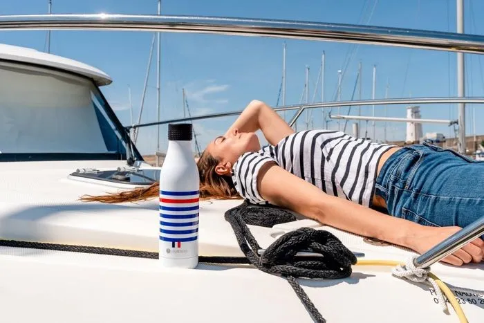 Gourde d hydratation Bottle up sailor 500ml - Les artistes de paris UNIQUE Blanc-3