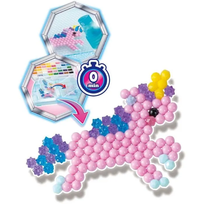 Mallette d'artiste - AQUABEADS - 31914 - 1400 perles multicolores-2
