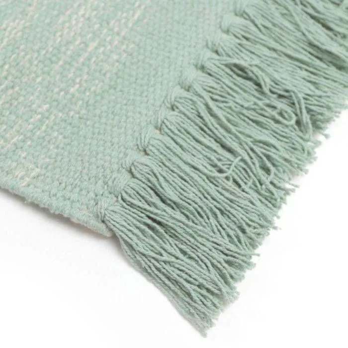 Tapis Coton Kirthy Bleu par Nattiot - 100 x 150 cm - Bleu - 100 x 150 cm-1