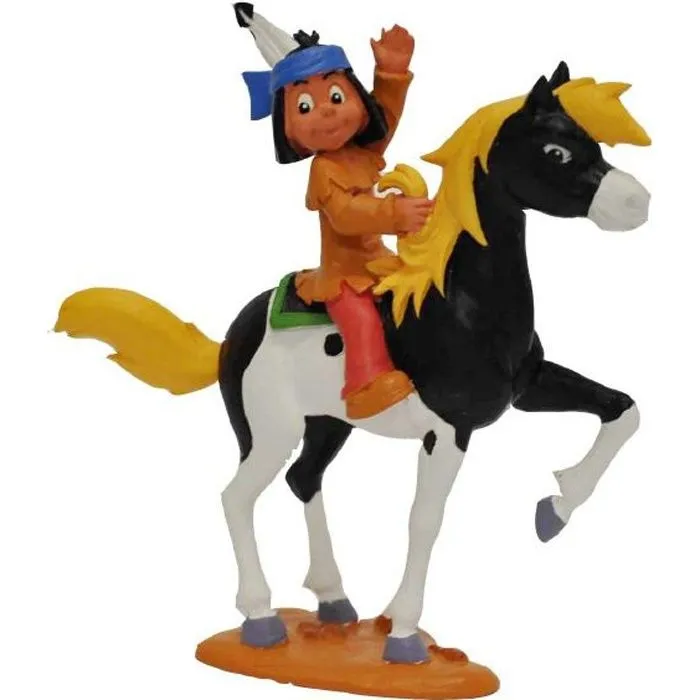 Figurine Yakari avec Petit-tonnerre - BULLYLAND - Yakari - Disney - 3 ans et plus - Enfant - Mixte-0