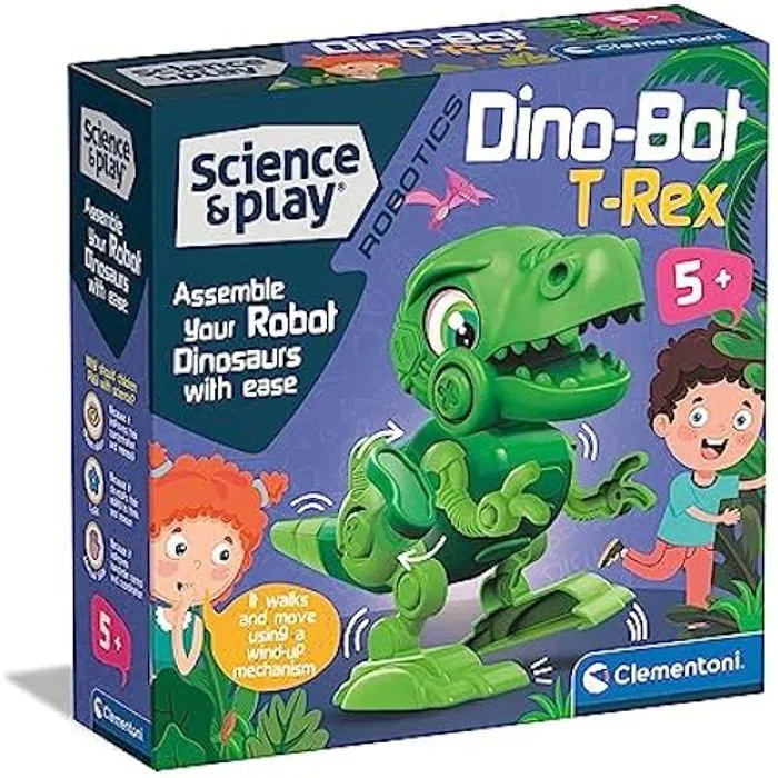 Jeu éducatif - CLEMENTONI - T-Rex - Robot Assembler - Dinosaure Enfant - Scientifique 5 Ans-0