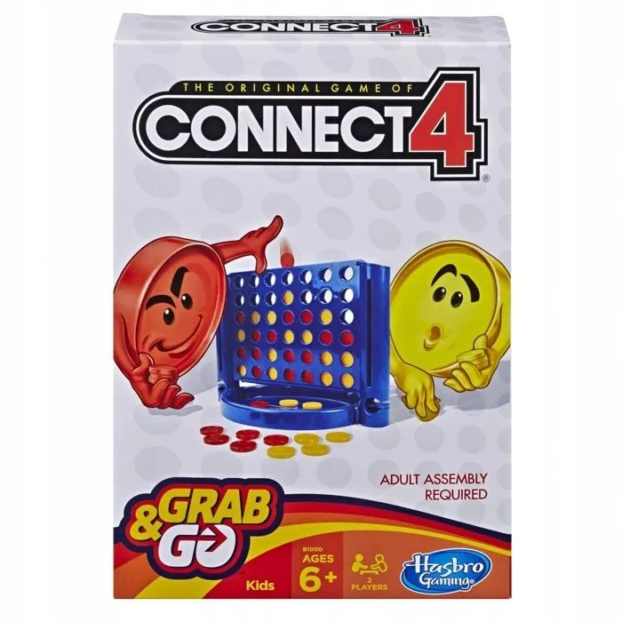 Jeu de société Connect 4 - Hasbro - Compact - Stratégique - Voyage-0