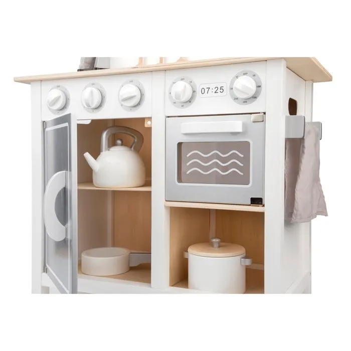 New Classic Toys - Kitchenette Bon Appétit blanche argent-2