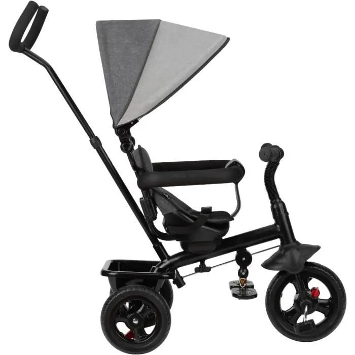 MoMi IRIS - 5en1 - Tricycle Evolutif Bebe - Draisienne Pour Enfants - jusqu'à 5 ans - Gris-1