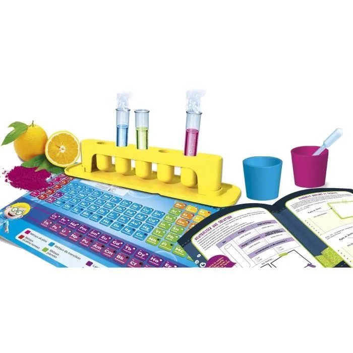 Laboratoire chimie - LISCIANI - I'm a Genius - Secrets de la chimie - 50 expériences - Matériel complet - Activités sûres-3