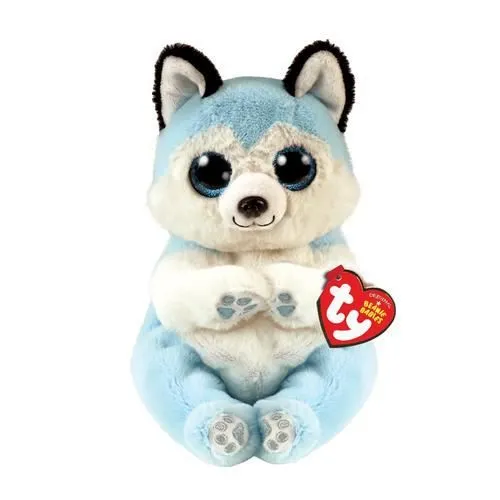Peluche chien - TY - Beanie Bellies - Thunder le husky - Blanc - Intérieur - Plush-0