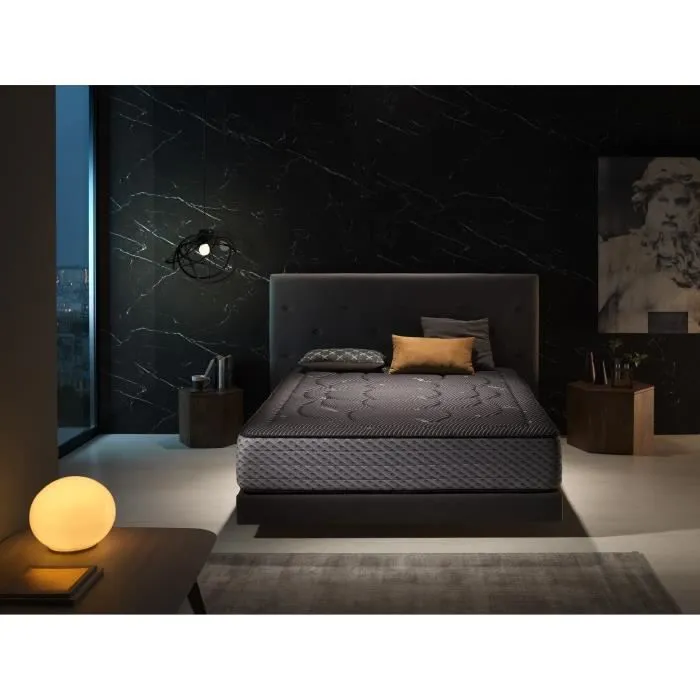 Matelas 120x180 cm en mousse à mémoire de forme Cashmere Night Comfort epaisseur 30 cm Fermeté moyenne à élevée. ECCOX-1