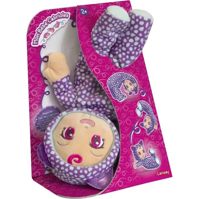 Poupon Mon Premier Bébé Cabrioles - Lansay - Modèle Aléatoire - 3 coloris disponibles - Dès 2 ans-2