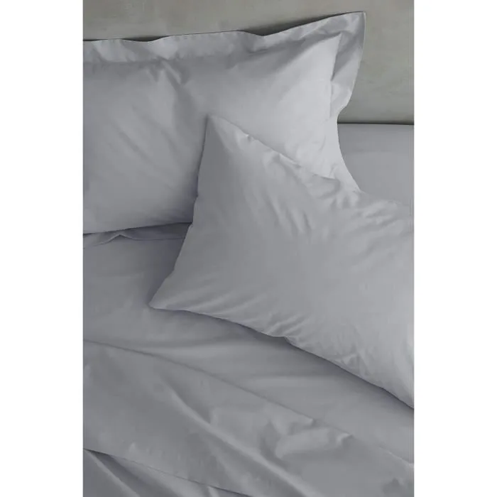 Drap - Catherine Lansfield - BD-18277-W-SFL-GY - Polycoton - 180 x 290 cm - Lavable en machine-2