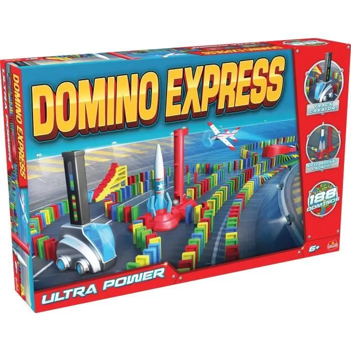 Domino - GOLIATH - Domino Express Ultra Power - Super Dealer pour circuits impressionnants! Dès 6 ans-1
