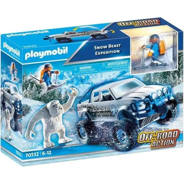 Jeu de construction - Playmobil - 70532 - Expédition de la Bête des Neiges - 1 figurine - 4 ans et plus-0