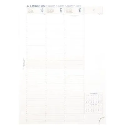 Recharge Exatime - EXACOMPTA - Semainier Millésimé - 21x29,7 cm - 1 semaine sur 2 pages - Souple-0