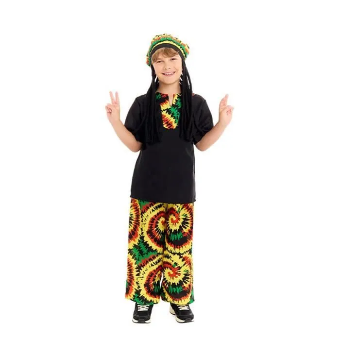 Partilandia Déguisement rastafari jamaïcain enfant (3-4 ans)-0
