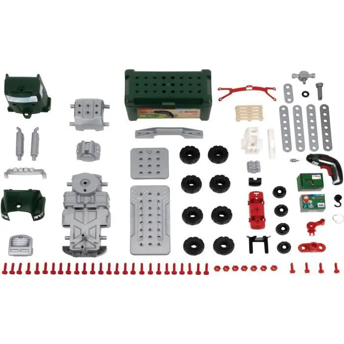 Jouet de bricolage - KLEIN - Camion de bricolage Bosch à monter/démonter - Jeu de construction de plus de 80 pièces.-3