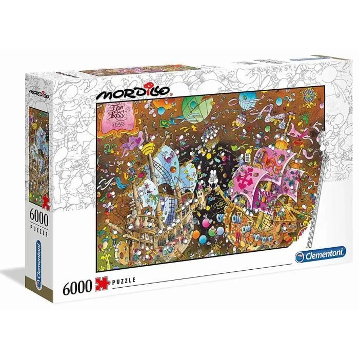 Puzzle - CLEMENTONI - Mordillo The Kiss - Paysage et nature - 6000 pièces-3