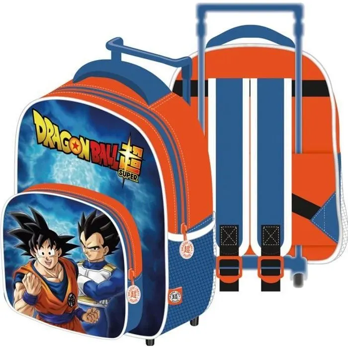 Bebeboutik Sac a dos a roulettes dragon ball z 24x36x12cm