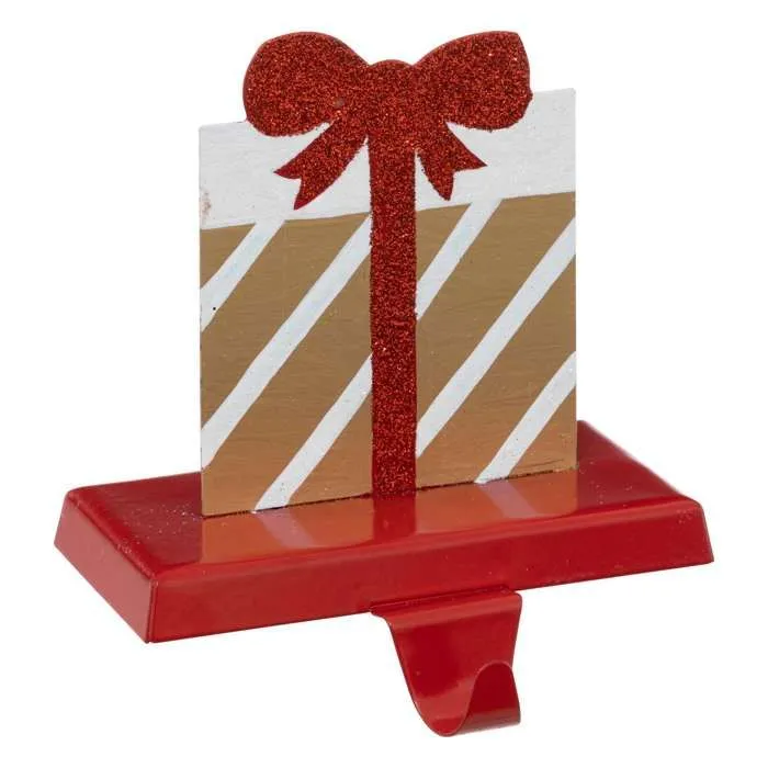 Atmosphera - Porte chaussette de Noël Cadeau - Rouge-0