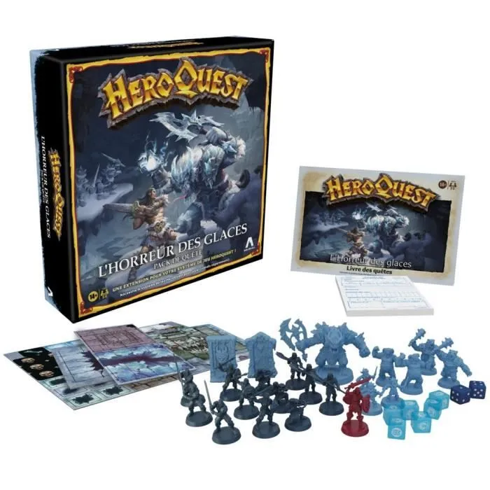 HeroQuest, extension L'horreur des glaces, à partir de 14 ans, système de jeu HeroQuest requis - Avalon Hill-1
