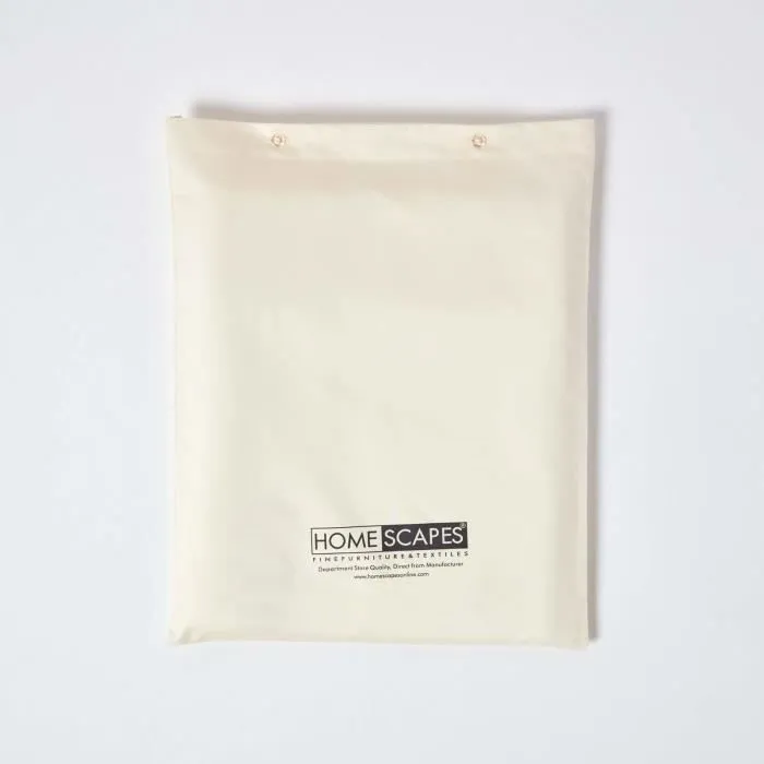 Parure de lit en satin de coton égyptien 1000 fils Housse de couette 200x200 cm et 2 Taies d'oreiller 50x75 cm coloris Crème-3