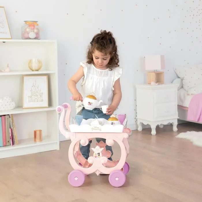 Desserte XL Disney Princess - Smoby - Mixte - Rose - 17 accessoires inclus - Enfant - Dès 3 Ans-3