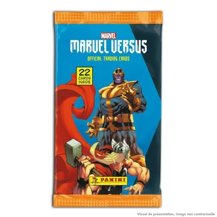 Collection de cartes Marvel Versus - Panini - Fat Pack 22 cartes - Bleu - Mixte - A partir de 3 ans-0