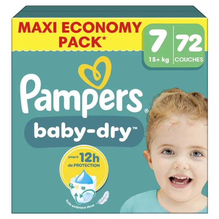 PAMPERS BABY DRY MAXI T7 X72-0