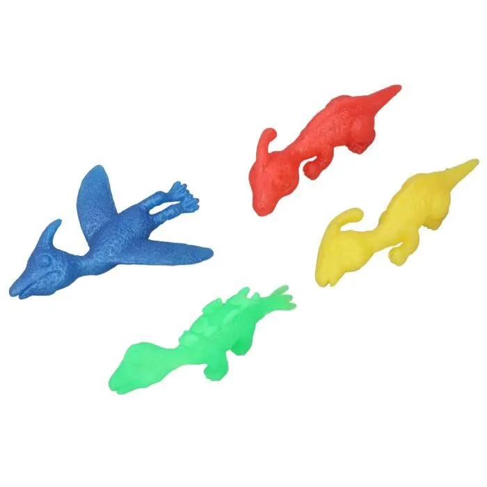 SURENHAP Jouet animal de fronde de doigt 100pcs Fronde de Doigt Jouet Animaux Dinosaure Mignon Jouets de puericulture coffret-2