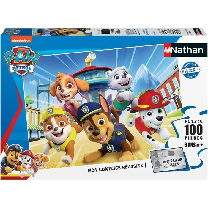 PAT PATROUILLE - Puzzle 100 pièces - Les aventures de la Pat'Patrouille - Nathan-0