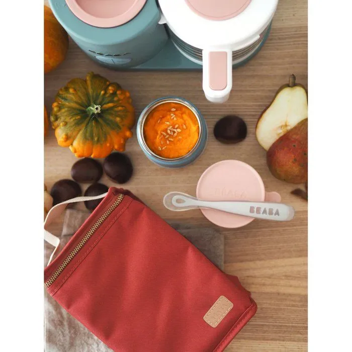 BEABA, Pochette repas bébé, isotherme, terracota-3