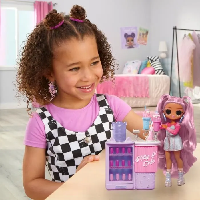 L.O.L. Surprise OMG Sweet Nails™ - Bar à ongles - Poupée mannequin Kitty K Café - Thème Café - A partir de 4 ans-3