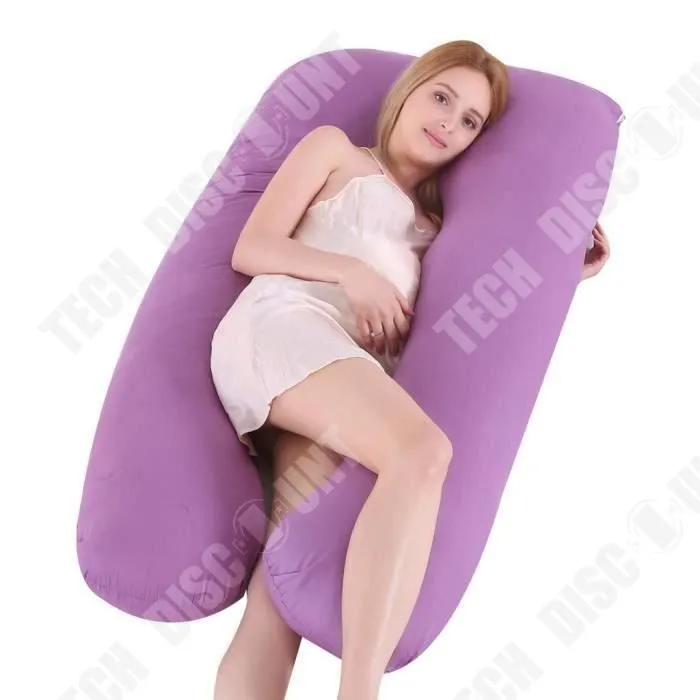 TD® Oreiller de Grossesse soutenir femme enceinte permet relaxation des membres adapté pour maman et son bébé amélioration sommeil-1