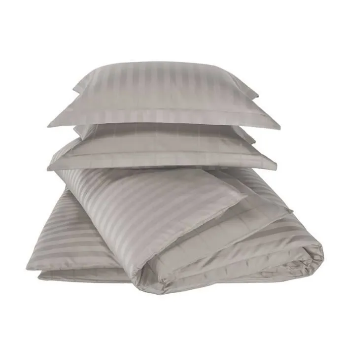 Housse de couette - De Witte Lietaer - Zygo - Satin 100% coton - Grande taille 240x200/220 cm - Sable-3