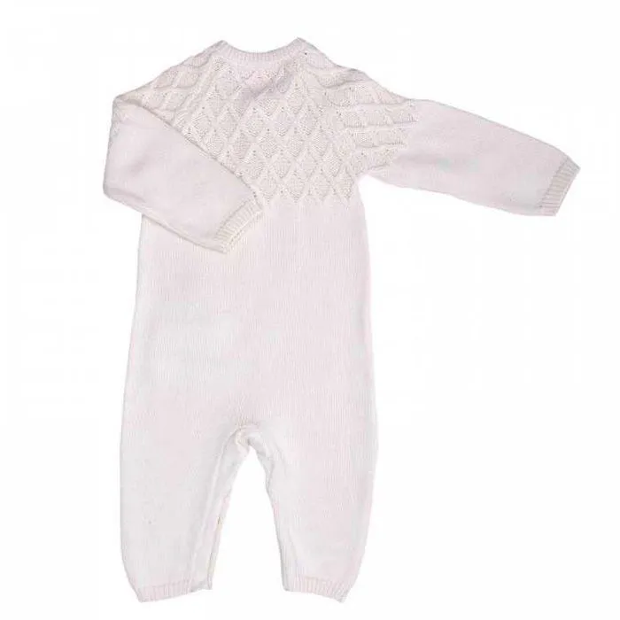 Combinaison bébé en tricot de coton bio, LOAN-1