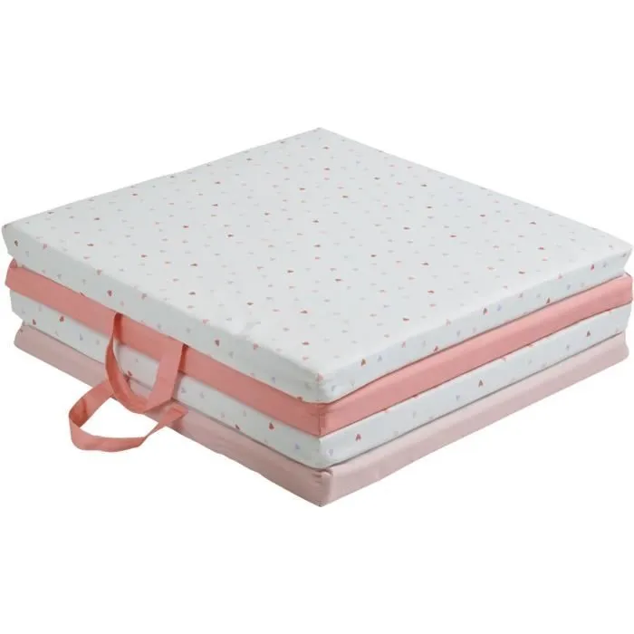 Tapis d'éveil Malin TINEO MON COEUR 3en1 - Tapis évolutif multifonction - 120x120x5 cm-1