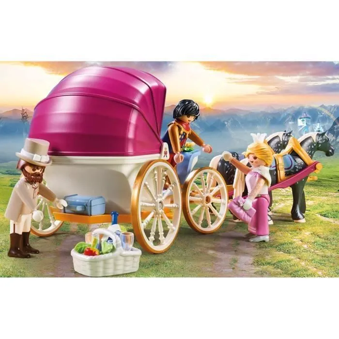 PLAYMOBIL 70449 Calèche et couple royal, Princesses, 60 pièces, Dès 4 ans-4