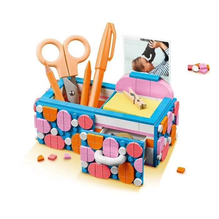 LEGO® DOTS 41907 La Boîte de Rangement, Activité Manuelle, Déco de Bureau, Loisirs Créatifs et Bricolage pour Enfant-2