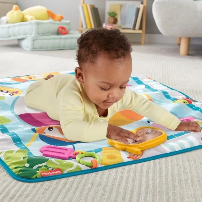 Fisher-Price - Tapis d’Activités Amusant - Tapis d’Éveil pour Bébé - Dès la naissance-3