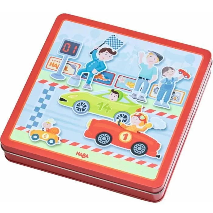 HABA Ensemble de jeu magnétique Zippy Cars 301948-3