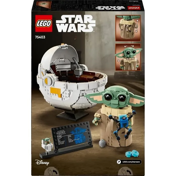 LEGO Star Wars : The Mandalorian 75403 Grogu et son landau - Jeu de construction 10 ans-5