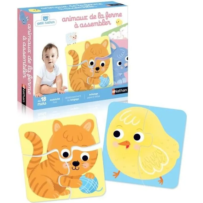 Puzzle Animaux Ferme à Assembler pour Enfant - Jeux Educatif-0