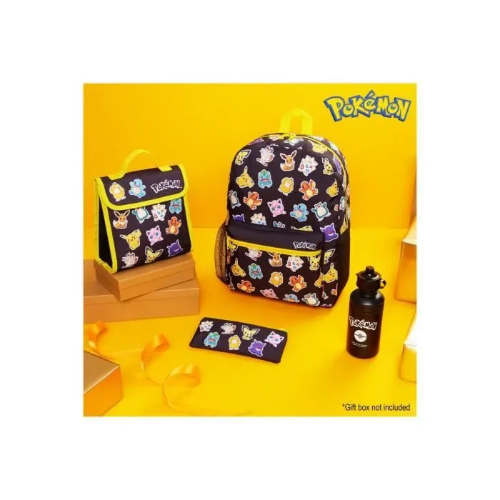 Sac À Dos - POKEMON - Ensemble De 4 - Noir - Garçon - Fournitures Scolaires-2