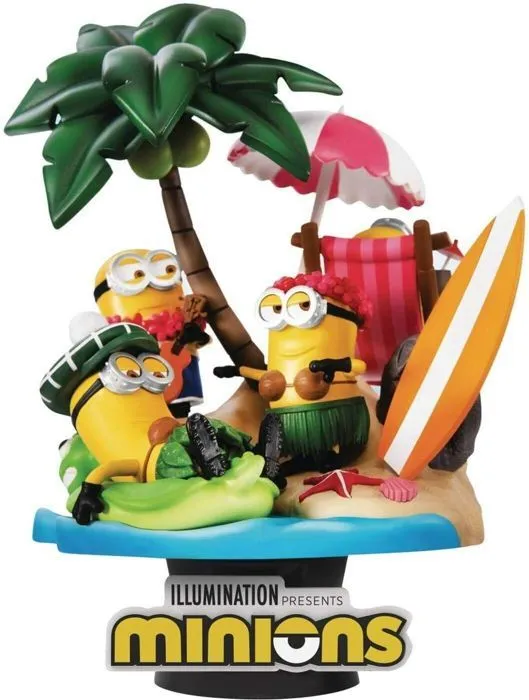 figurine Minions-Paradise,ls vous attendent ! Figurine en PVC, mesure environ 16 cm.-0