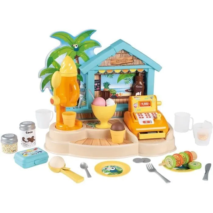 Smoby Beach Bar - caisse enregistreuse Bar d'été-0