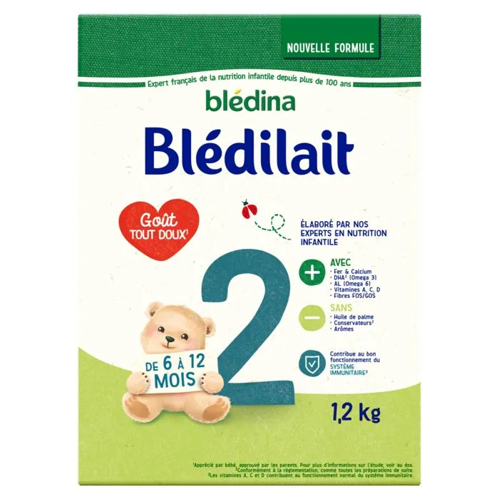 Lait en Poudre Blédilait 2ème âge (1,2kg) - Blédilait de 6 à 12 Mois-1