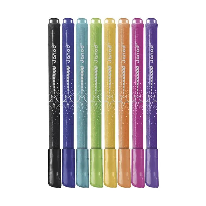 Feutres paillettes X 8 -  --1