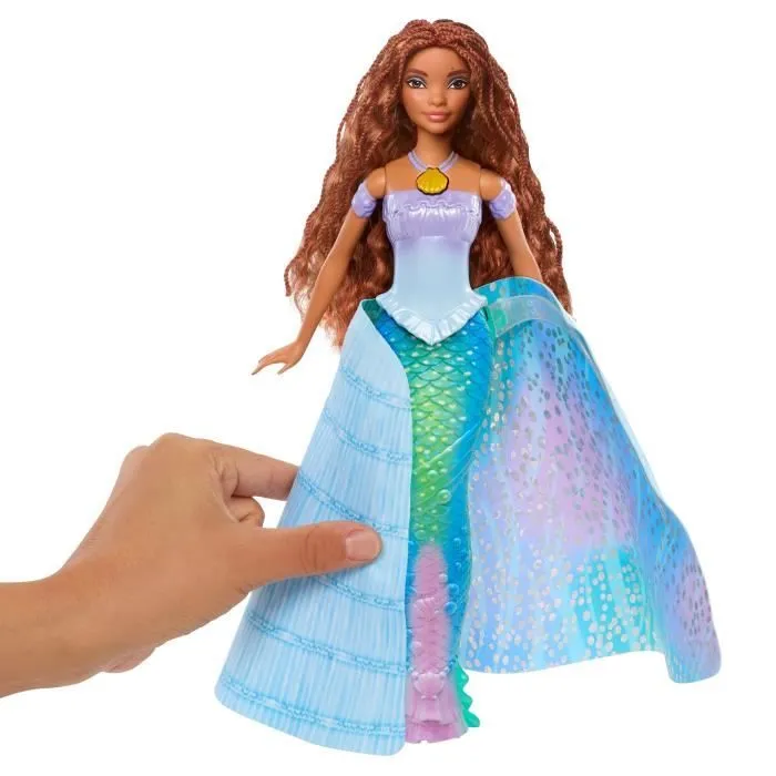 Disney-La Petite Sirène-Poupée Ariel Transformable humaine et sirène HLX13-6